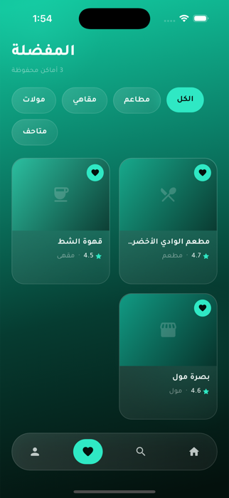 صفحة المفضلة